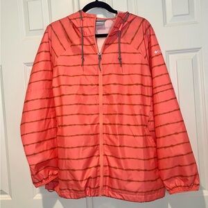 Columbia Side Hill Printed Packable
Windbreaker With Hood Size 2X